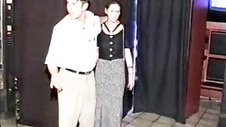 Pregnant BDSM girl fucked in sexshop