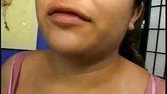 Chubby pregnant Latina sucks and fucks with big black cock